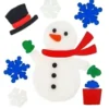 DECO DE NOEL GEL VITROSTATIQUE BONHOMME DE NEIGE X14 PIECES