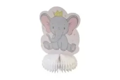 DECO DE TABLE PAPIER ELEPHANT X4 PIECES