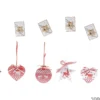 DECO METAL 7CM ROUGE BLANC