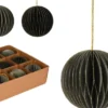 DECORATION ORIGAMI ROND GRIS 80MM