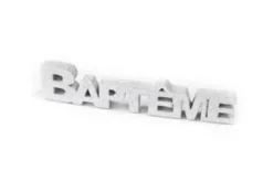 DECO TABLE BAPTEME BLANC