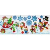 DECO VITRE BANDEROLE PAILLETTE NOEL 60CM