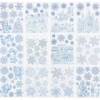 DECO VITRE PAILLETTEE BLEU 30X42CM