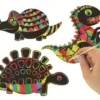 DINOSAURES A GRATTER DE 9 A 16 CM X 5 PCS