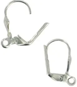 DORMEUSES ARGENT 18MM X4 PIECES