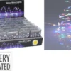 ECLAIRAGE ARGENT 132 LED MULTICOLORE PILES
