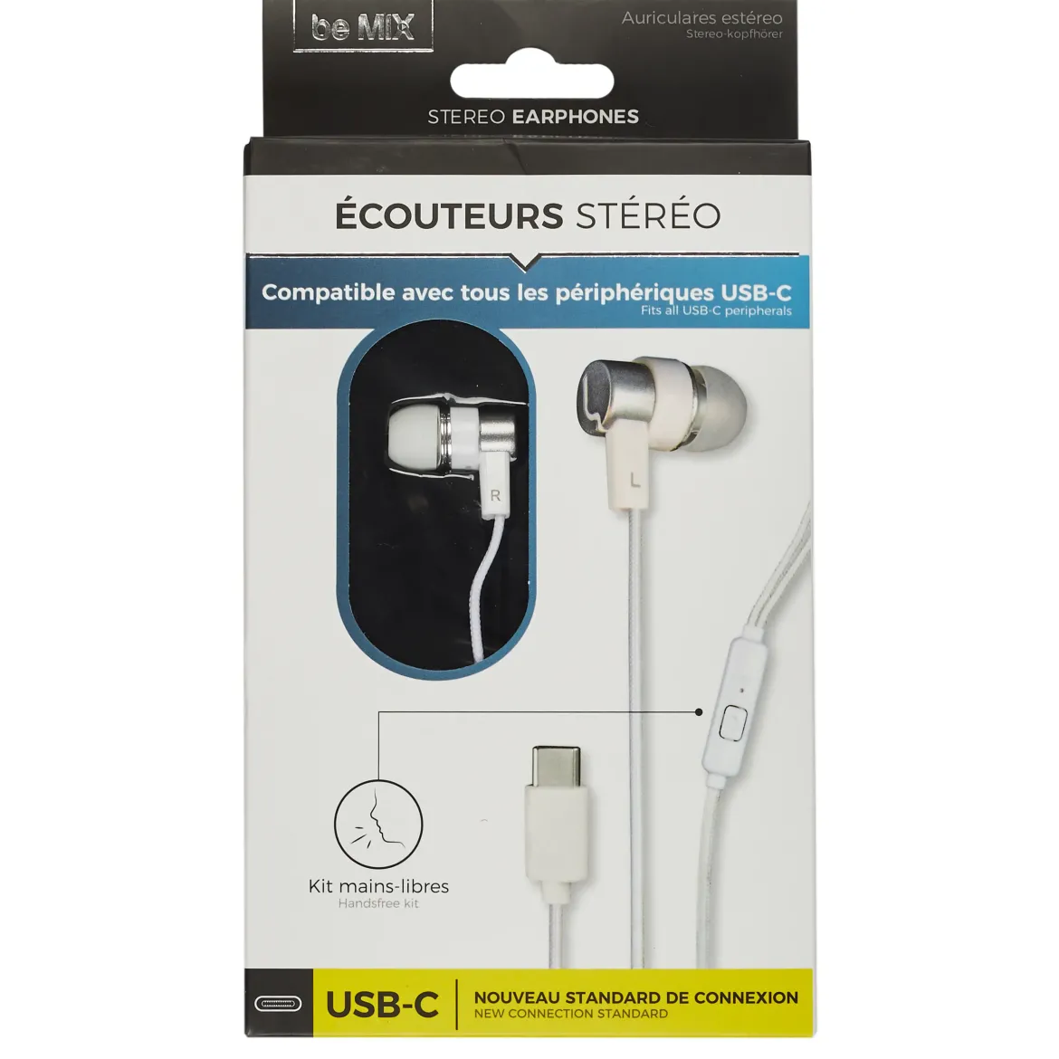 ECOUTEURS TYPE C MAIN LIBRE