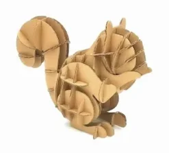 ECUREUIL CARTON A ASSEMBLER 13.5X6.5X9.1CM