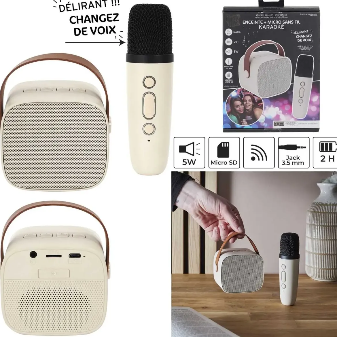 ENCEINTE ET MICRO KARAOKE DESIGN