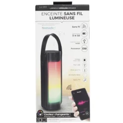 ENCEINTE PORTABLE LED SANS FIL 27.5CM