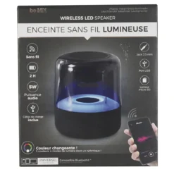 ENCEINTE SANS FIL LUMINEUSE 5W