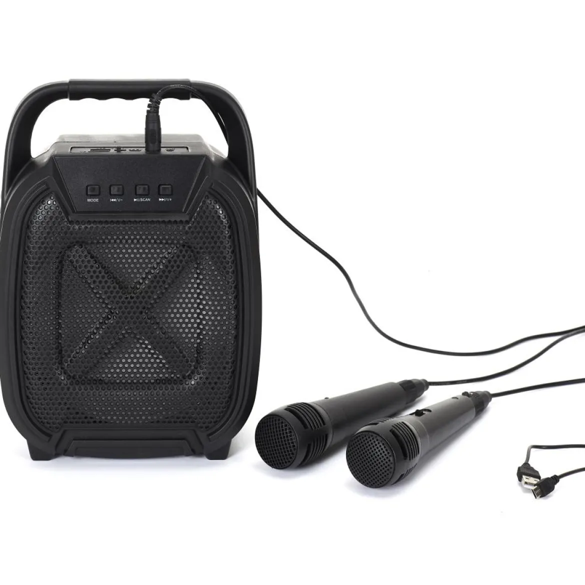 ENCEINTE SANS FIL 8W KARAOKE 2 MICROS INTEGRES