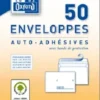 50 ENVELOPPES 114X162 PRECASEE