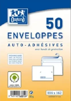 50 ENVELOPPES 114X162 PRECASEE