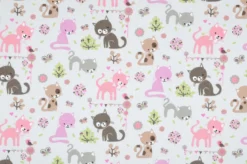 ESPIEGLE CRETONNE 160CM COTON ROSE-1
