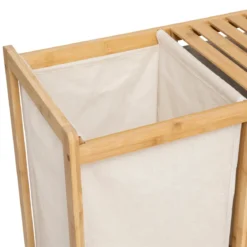 ETAGERE TIDY BOX 1 PANIER A LINGE ET 2 PANIERS DE RANGEMENT