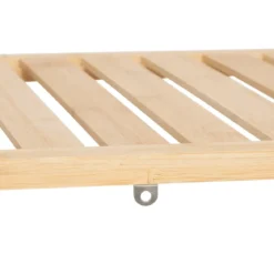 ETAGERE TIDY BOX 2 PANIERS A LINGE BAMBOU BEIGE