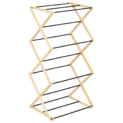 ETENDOIR A LINGE ACCORDEON BLACK BAMBOU 7M