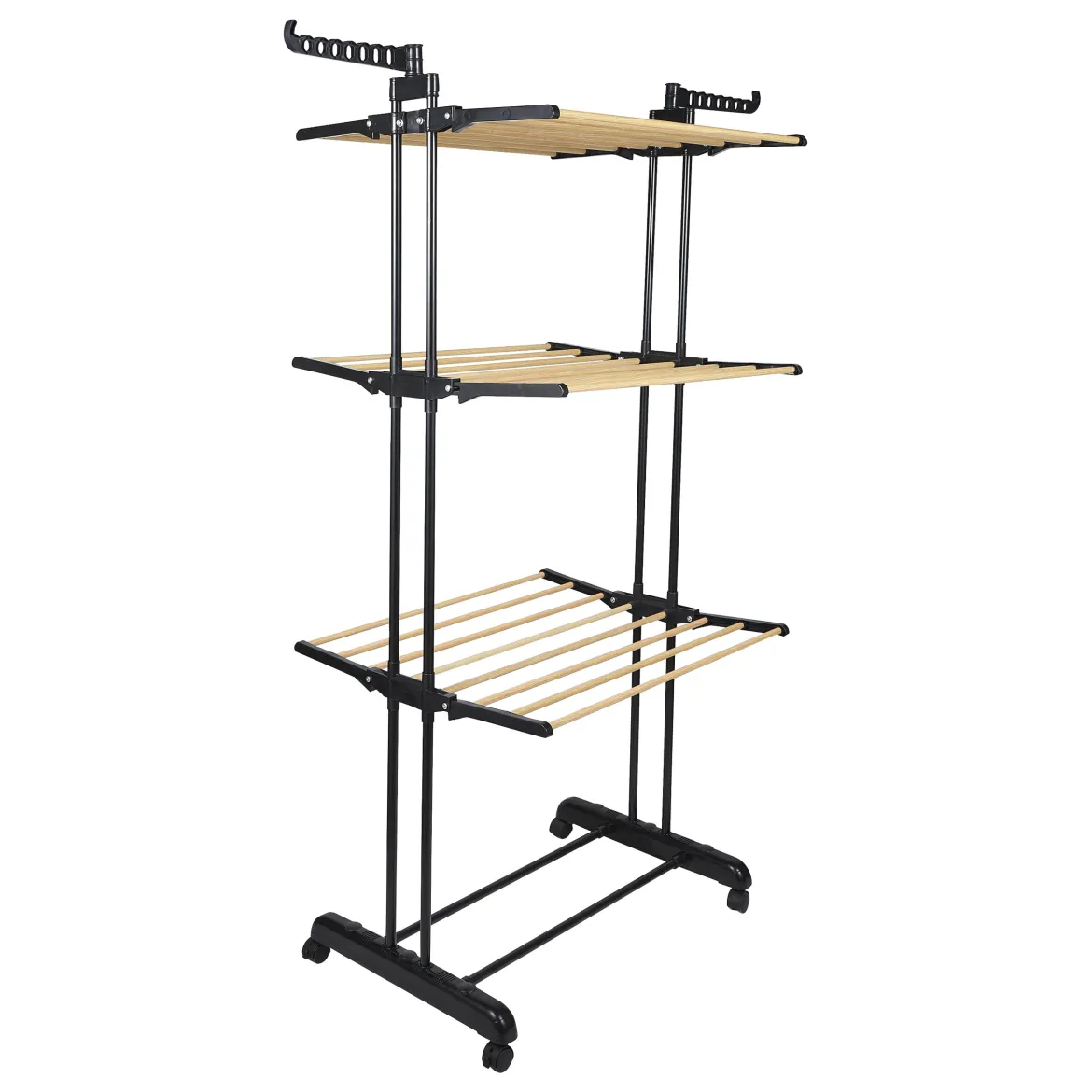 ETENDOIR EFFET BOIS 3 ETAGES 73X64X173CM