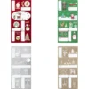 ETIQUETTES AUTOCOLLANTES PAQUET CADEAU DECOREES 11X26.8CM