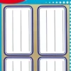 32 ETIQUETTES ECOLIERS 33X53MM