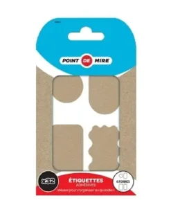 ETIQUETTES KRAFT X32 PIECES