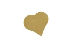 ETIQUETTE UNIE COEUR X10 PIECES NATUREL