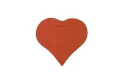 ETIQUETTE UNIE COEUR X10 PIECES ROUGE