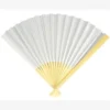 EVENTAIL PAPIER BLANC 21 CM