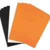 FEUILLES PAPIERS A4 220G NOIR ORANGE BLANC X10 PIECES