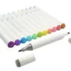 12 FEUTRES A ALCOOL DOUBLE POINTE COULEURS PASTEL