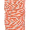 FICELLE COTON BICOLORE ORANGE ET BLANC 25MX1.5MM