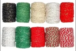 FICELLES NOEL BICOLORES 25MX1.5MM