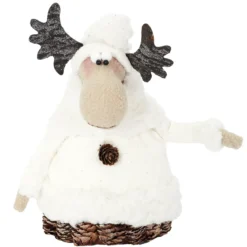 FIGURINE RENNE POMMES DE PIN H22CM