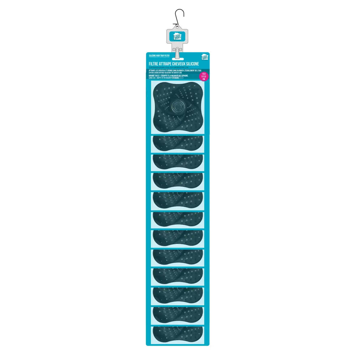 FILTRE ATTRAPE CHEVEUX SILICONE 13.5CM