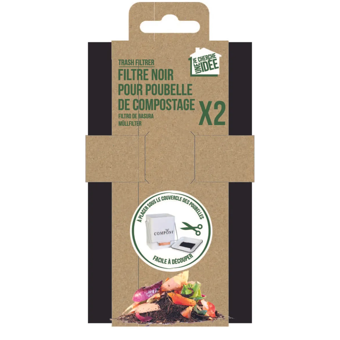 FILTRE POUBELLE COMPOST X2 PIECES