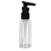 FLACON DE VOYAGE 50ML POMPE NOIRE TRANSPARENT