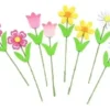 FLEURS FEUTRINE SUR TIGES 12CM X8 PIECES