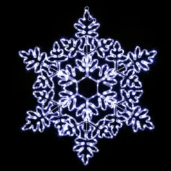 FLOCON LUMINEUX EXTERIEUR BLANC FROID 360 LED H.85CM