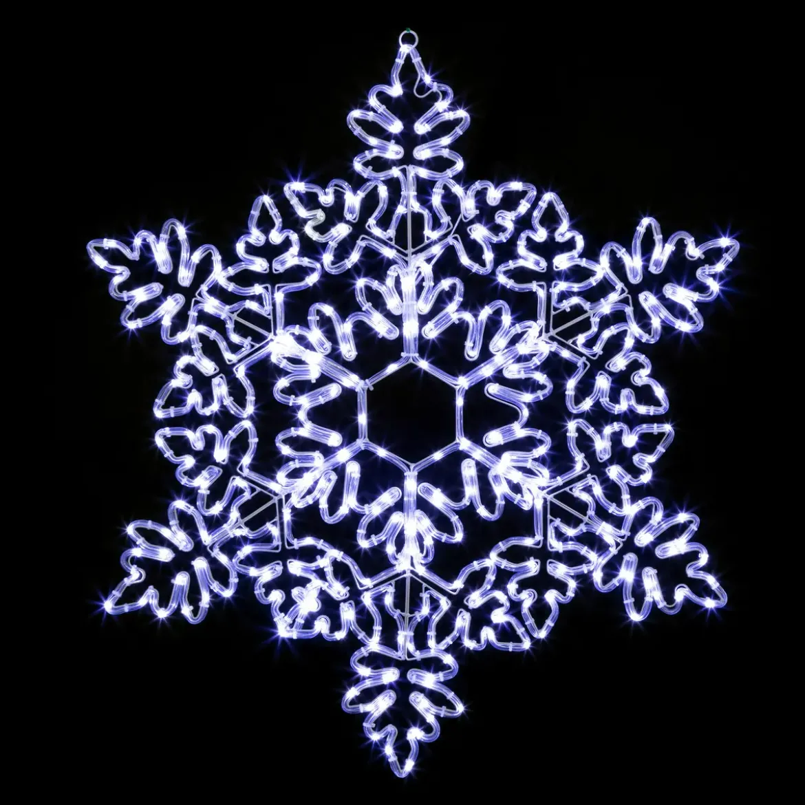 FLOCON LUMINEUX EXTERIEUR BLANC FROID 360 LED H.85CM