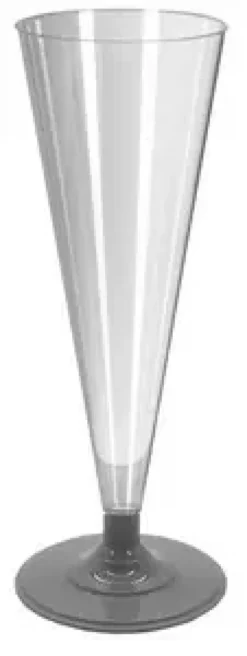 FLUTES A CHAMPAGNE SOCLE ACIER 20CL X8 PCS REUTILISABLE