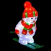 FORME ACRYLIQUE EXTERIEUR BONHOMME NEIGE SKI 60LEDS H.44CM