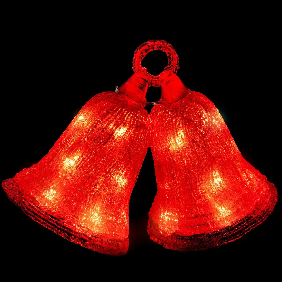 FORME ACRYLIQUE EXTERIEUR CLOCHES 25LEDS H.21CM