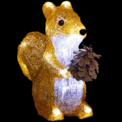 FORME ACRYLIQUE EXTERIEUR ECUREUIL 20LEDS H.20CM