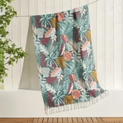 FOUTA A FRANGES 100 X 200 CM COTON IMPRIME JACALA