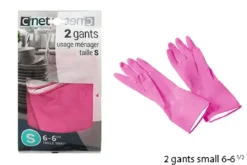 2 GANTS MENAGE LATEX 6