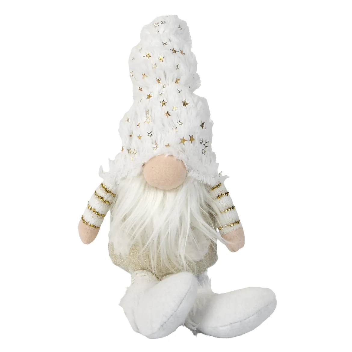 GNOME BLANC DORE ASSIS 20X12X58CM
