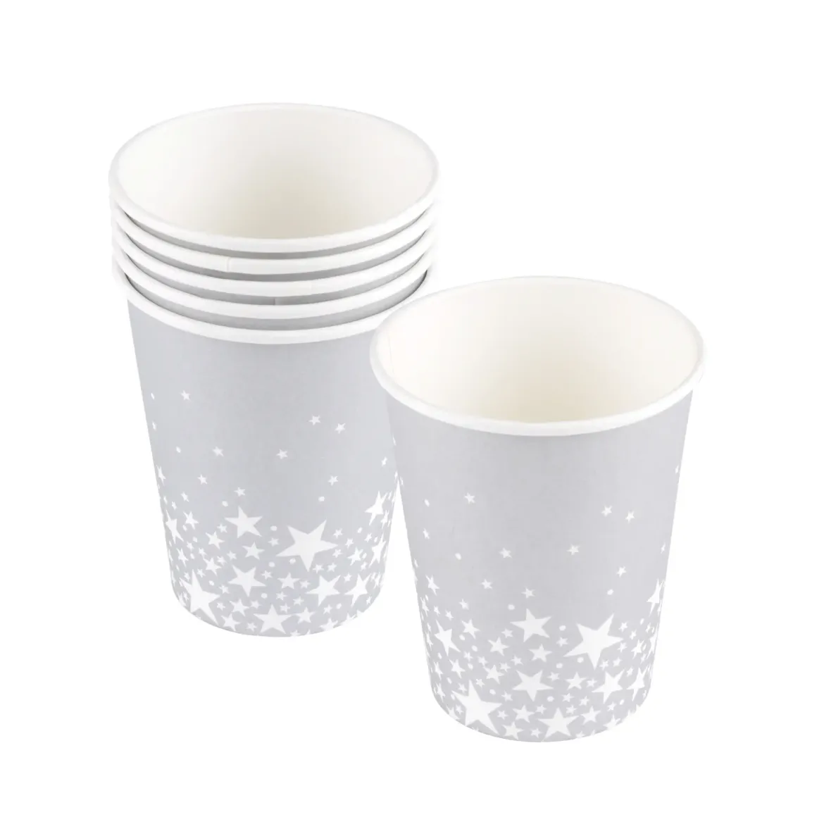 GOBELET CARTON ARGENT 25CL X6 PIECES