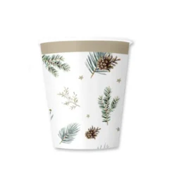 GOBELETS CARTON 25CL NATURE CERF X6 PIECES