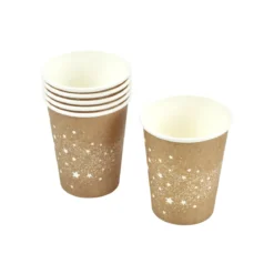 GOBELETS CARTON 25CL STARDUST X6 PIECES
